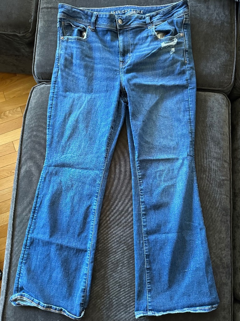 Women's American Eagle Kick Boot Cut Jeans size 16 short